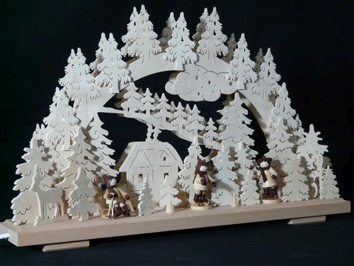 Schwibbogen mit winterkinder - schwibbogen,