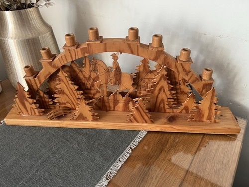 Großer holz schwibbogen - holz,
