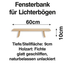 Schwibbogen Bank 60 cm