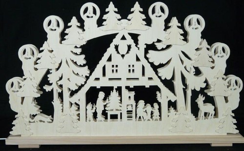 Schwibbogen waldhaus groß mit - schwibbogen,