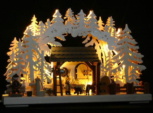 Led schwibbogen reiterhof - led-3d-schwibbogen,